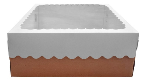Imagen 1 de 2 de Caja Para Desayuno Oslo Blancas 30x30x12 X30 U