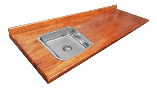 Mesada 200x60 Madera Eucalipto Bacha Simple Ee37 Johnson