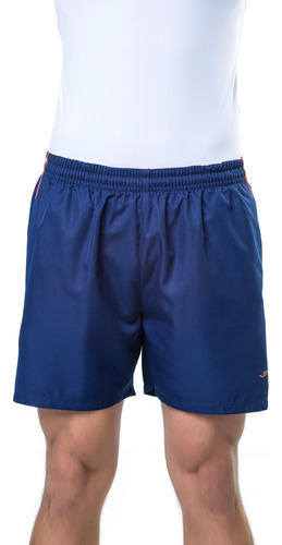 Shorts Elite Plus Size Masculino 31466 - Marinho E Laranja