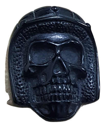 Anillo Acero Inoxidable Negro Hombre Calavera Skull01 Mr.bou