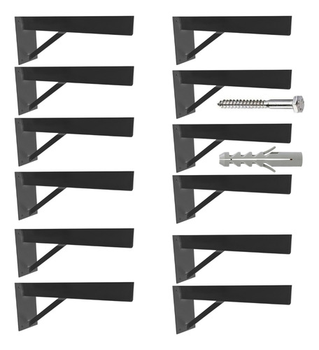 Suporte Pia Parafusar Super Reforçado 40cm 18 Un Grapa Preta