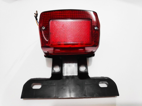 Stop Honda C 90 C90 Completo Rojo Con Porta Placa / E