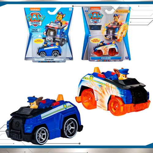 Paw Patrol True Metal Jet To The Rescue Vehiculo Coleccion Color Chase / Spark