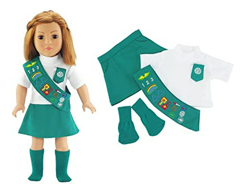 Doll Outfit Similar A Junior Girl Scout Con Calcetines | 18 