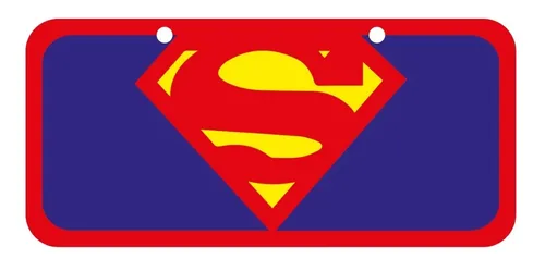 Placa Para Bicicleta - Superman