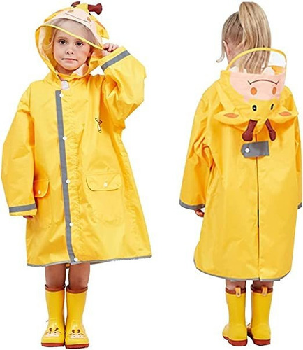 Capa De Chaqueta Impermeable Para Niños De Dibujos Animados