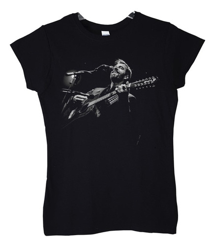 Polera Mujer Kevin Johansen Con Guitarra Rock Abominatron