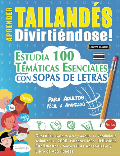 Libro: Aprender Tailandés Divirtiéndose! Para Adultos: Fáci