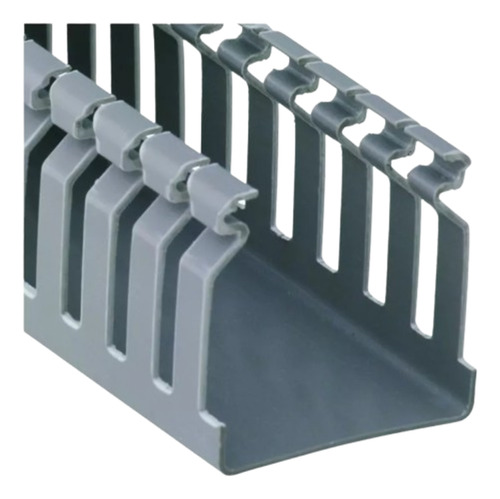 Canaleta Recorte Aberto Cinza 50x35mm 2 M - Dutoplast