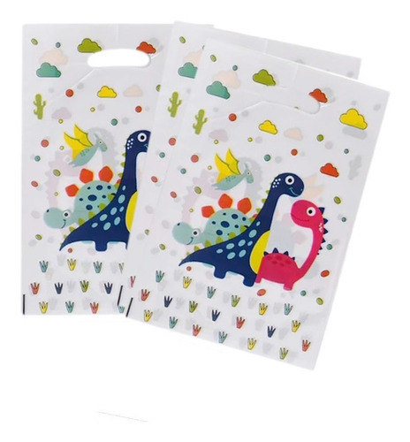 Bolsas Para Dulces Motivo Dinosaurio (8 Uds)