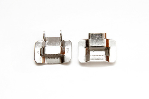 Imagen 1 de 2 de Hebilla Fleje Acero Inoxidable 1/2 X 100 Unidades Fthh