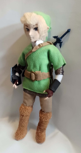 Muñeco Artesanal Inspirado En Link Zelda Articulado 40 Cms