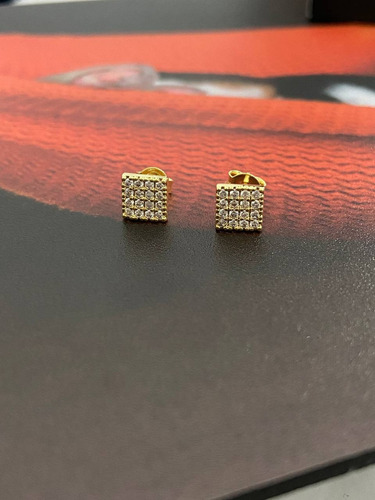 Brinco Masculino Neymar Cravejado Em Microzirconias Ouro 18k