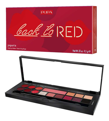 Pupa Pupart S Back To Red Premium Sombra Rojo