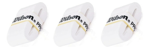 Cubre Grip Overgrip Wilson Pro Blanco Liso X 3 Unid