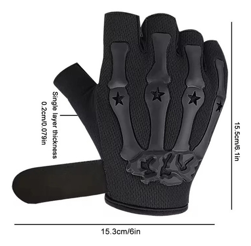 Guantes Sin Dedos Para Motocicleta, Ciclismo, Escalada, Gym
