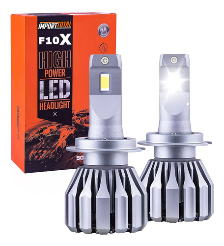 Kit Cree Led H7 Chip Csp 12v 36w 6500k Super Potente F10x