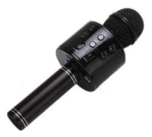 Microfone Bluetooth Karaoke Portátil Usb Sd Fm Sem Fio Led