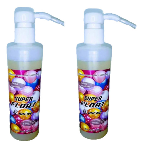 2 Super Float Gel Para Q Globos Con Helio Duren 240ml Bueno