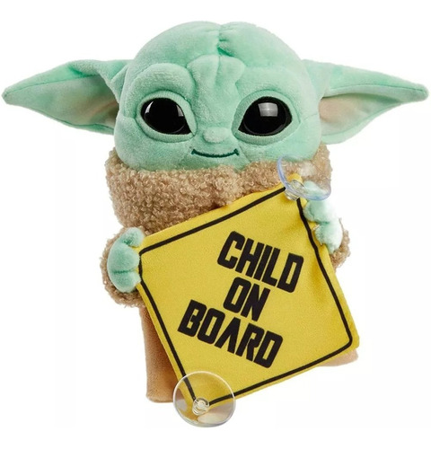 Peluche Star Wars Baby Yoda Con Letrero Child On Board