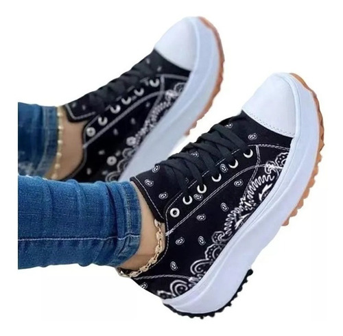 Zapatos De Lona Para Mujer Estilo Casual [u]