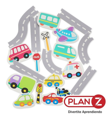 Imagen 1 de 10 de Autos Imantados P Pizarron Infantiles Juguete Didactico Niño