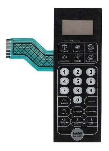 Membrana Teclado Microondas Philco Pms38np Pms 38np
