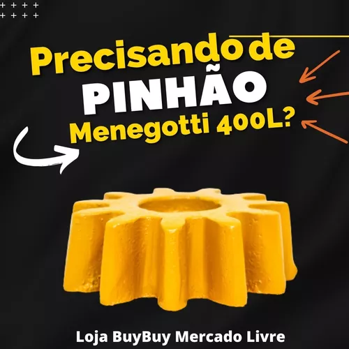 Peão Pião Pinhão Bitorneira Prime 400 Lts Menegotti