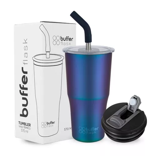 BUFFER FLASK Vaso Termico Mug Buffer 1,2 Lt Inox Frio Calor - Crema