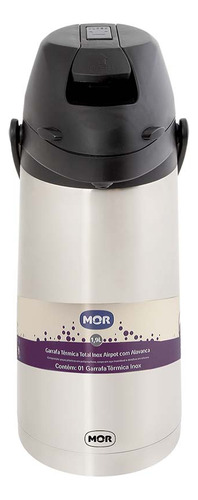 Garrafa Térmica Inox 1,9 Litros Café Chá Com Alavanca Mor