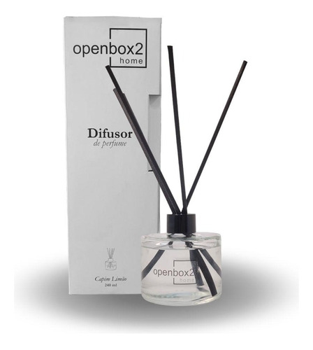 Aromatizador Difusor De Ambiente Vivant Com Varetas Cor Preto