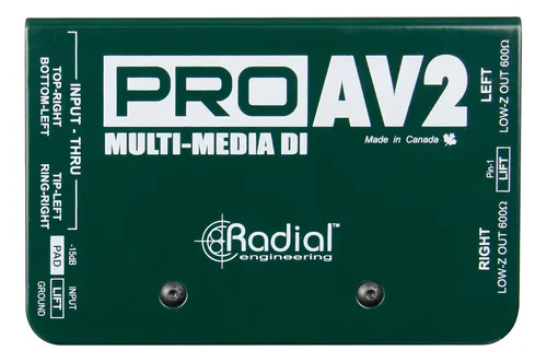 Caja Directa Estereo Proav2 De Ingenieria Radial