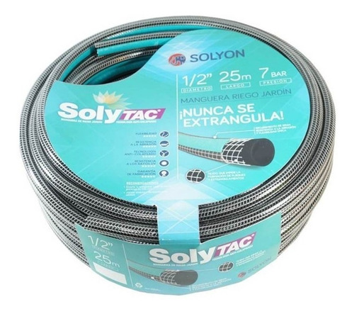 Imagen 3 de 6 de Manguera Riego 1 X 50 Mts Anticolapsable Solytac Reforzada