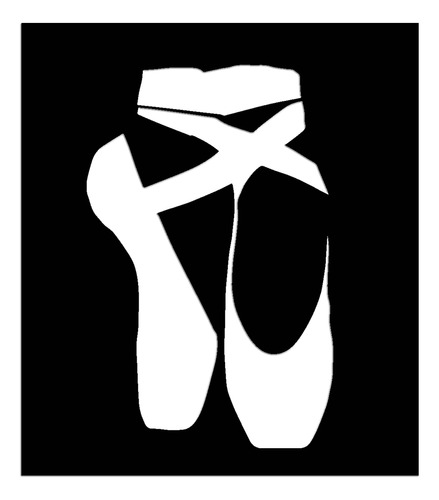 Cuadro Zapatillas Ballet Negativo -madera Calada-15x17cm