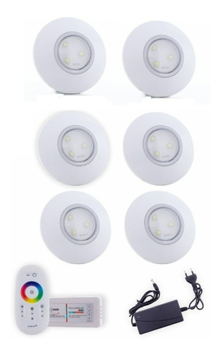 Kit Iluminação Piscina 72m² 6 Superleds + Módulo Rgb E Fonte