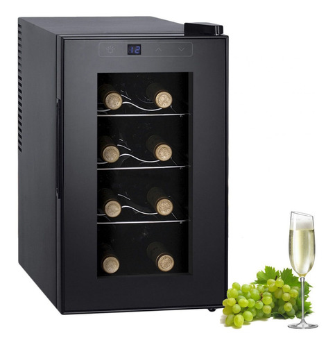 Enfriadora De Vinos Punktal Capacidad 8 Botellas Ev8l Dimm