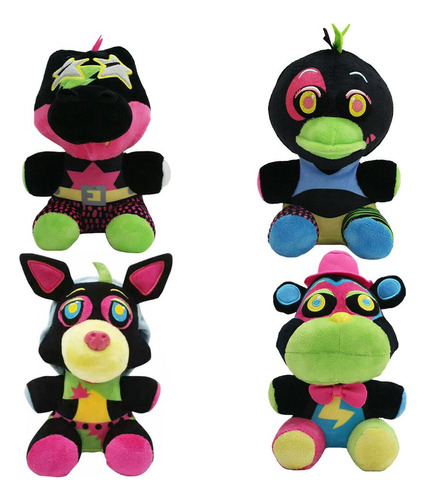 4pcs/set Fnaf Five Nights At Freddy's Muñeca Peluche Juguete