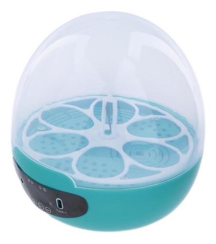 Mini Incubadora De Huevos, 6 Huevos Azul Automático