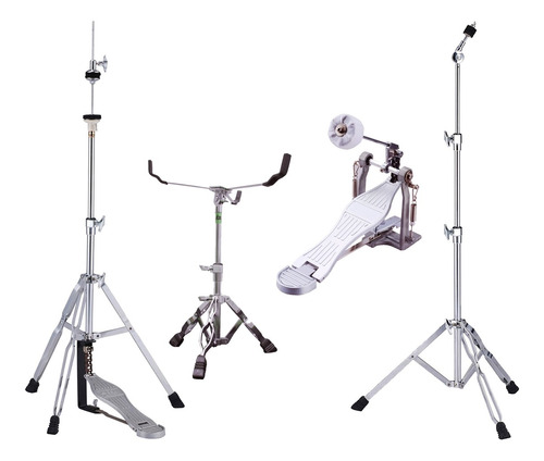 Set Soportes Bateria Hihat + Recto + Redoblante + Pedal