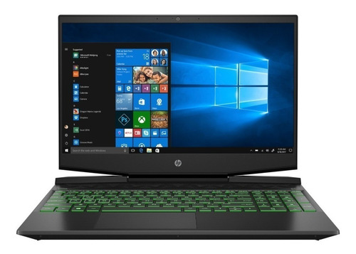 Portátil gamer  HP Pavilion Gaming 15-dk1506la acid green 15.6", Intel Core i5 10300H  8GB de RAM 512GB SSD, NVIDIA GeForce GTX 1650 Ti 144 Hz 1920x1080px Windows 10 Home