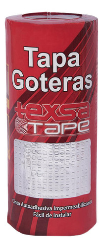 Cinta Asfaltica Tapa Goteras 25 Cm X 5 M Aluminio Texsa Tape