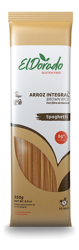 Fideos De Arroz Integral Spaguetti 250g El Dorado Sin Gluten