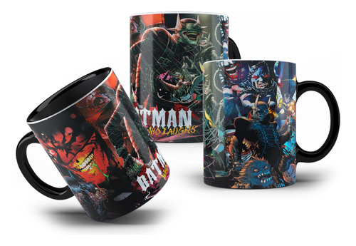 Caneca De Porcelana Colecionável O Batman Que Ri Who Laughs