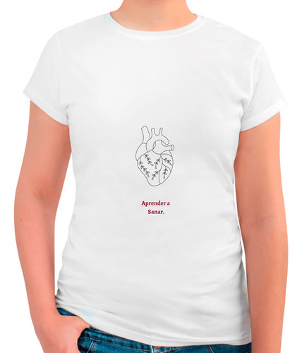 Playera Mujer Estampada Hearth - Aprender A Sanar - Amor