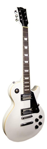 Guitarra eléctrica Deviser L-G9 les paul de tilo white con diapasón de palo de rosa