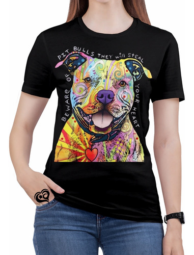 Camiseta Pitbull Cao Feminina Cachorro Animal Roupas Blusa