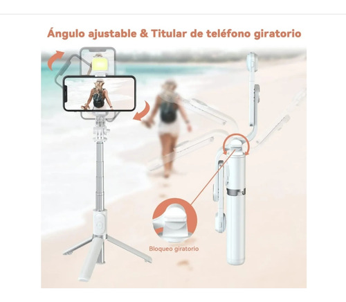 Trípode Con Control Remoto Para Celular Selfie Vía Bluetooth