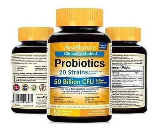 Probióticos De Arritmias 50 Billones De Cfu 20 Cepass 60 Cap
