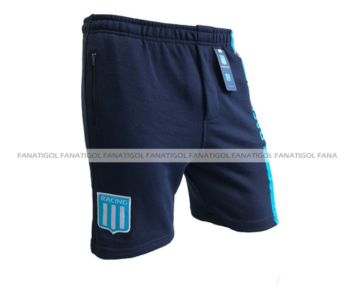 Imagen 2 de 10 de Bermuda Rustica De Algodón Racing Club Oficial