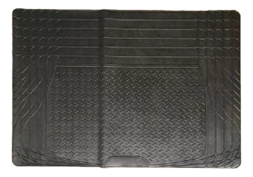  Alfombra De Maleta Cuadrada Ajustable Negra 121x81cm